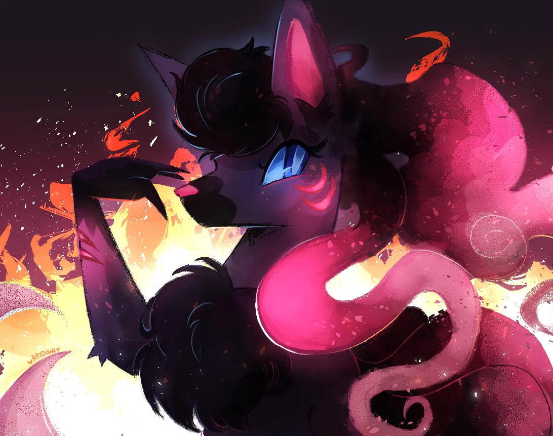 Stylistic Pokemon Fanart (Ninetales) - Ray Parker