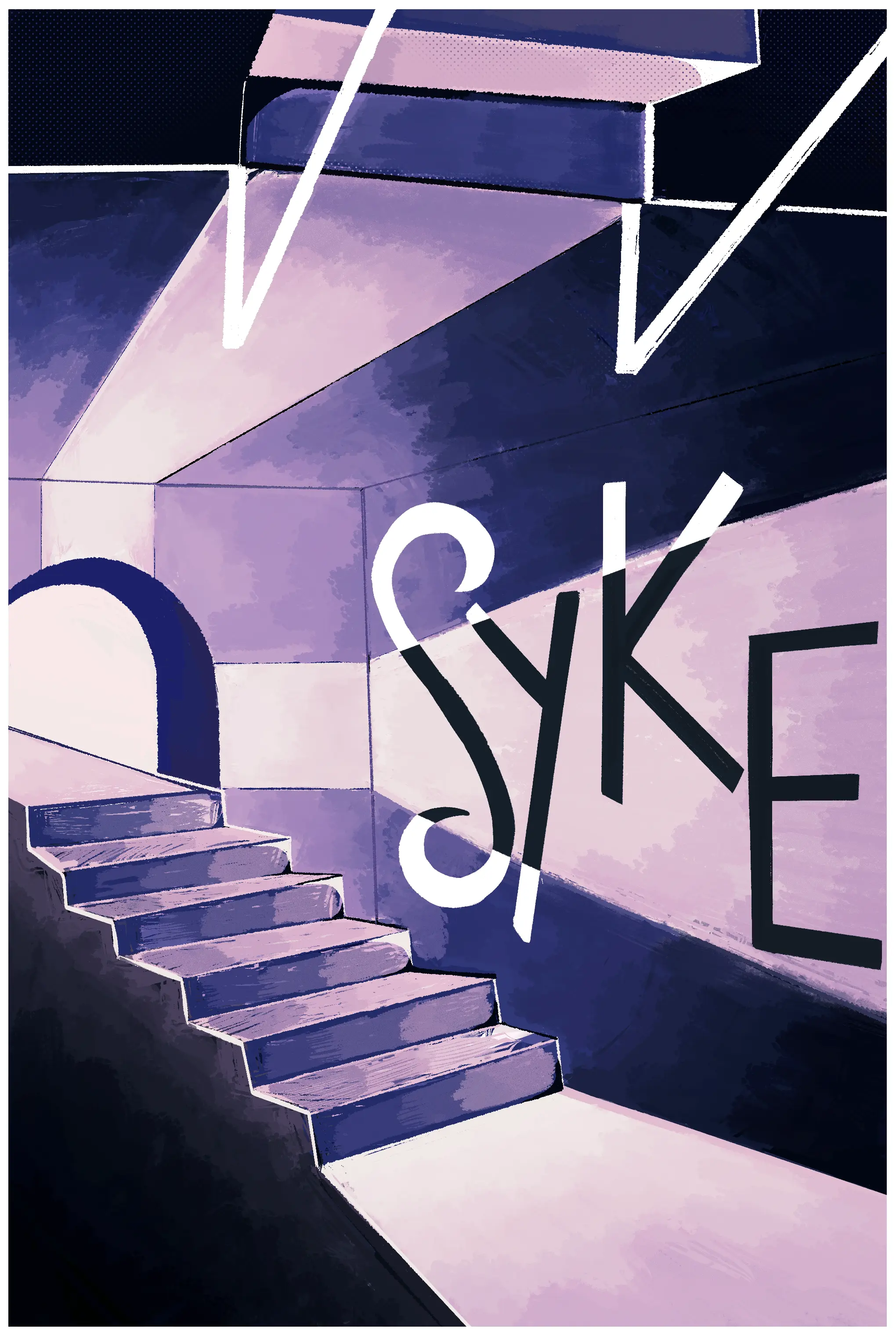 Game Box Art for Syke, an experimental 3D platforming game - Ray Parker