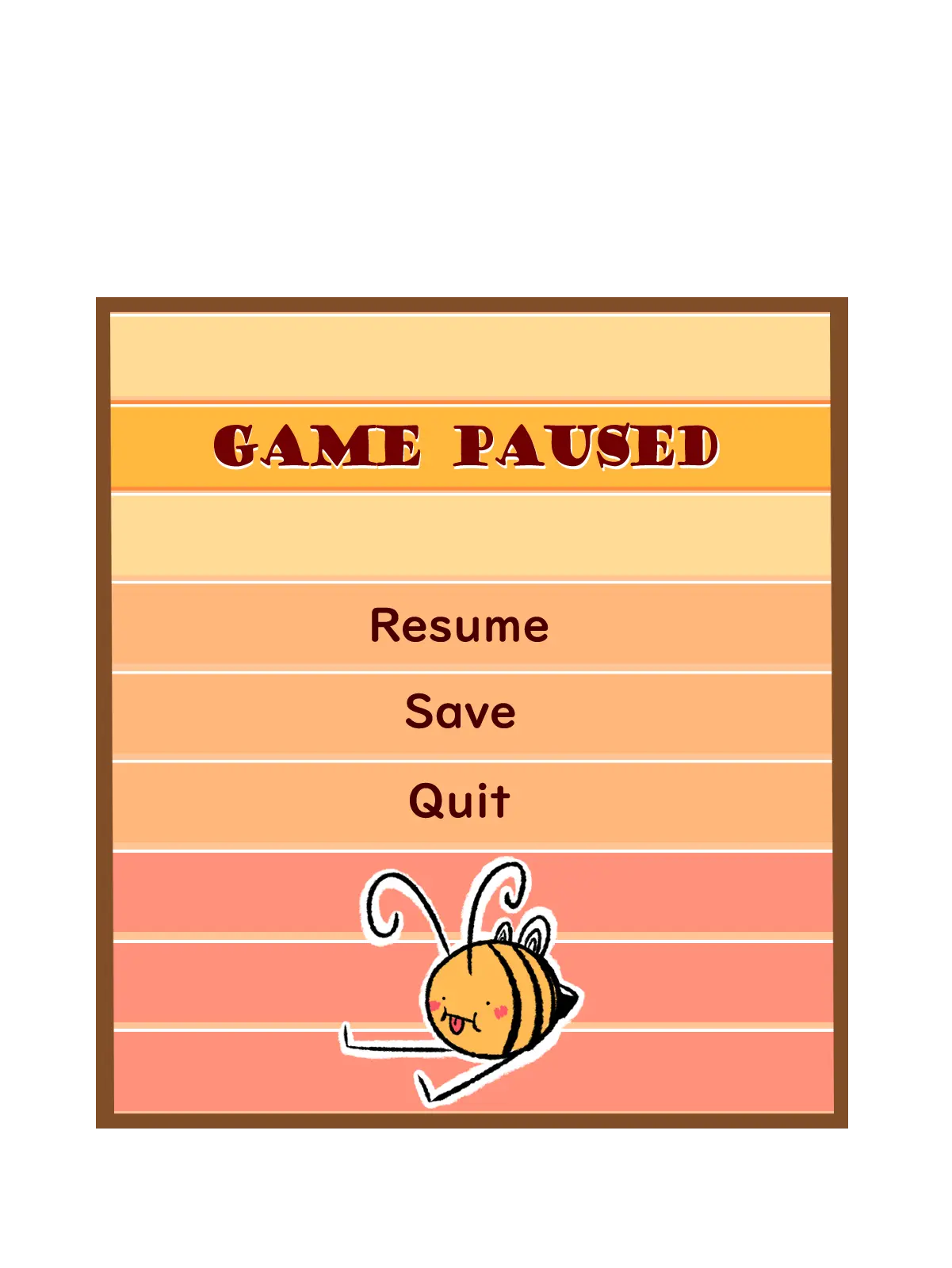 Game Paused Screen UI - Ray Parker