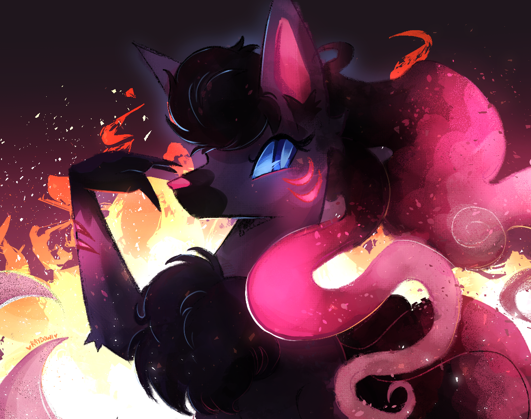 Character Illustration: Art for a foxlike character named Banshee