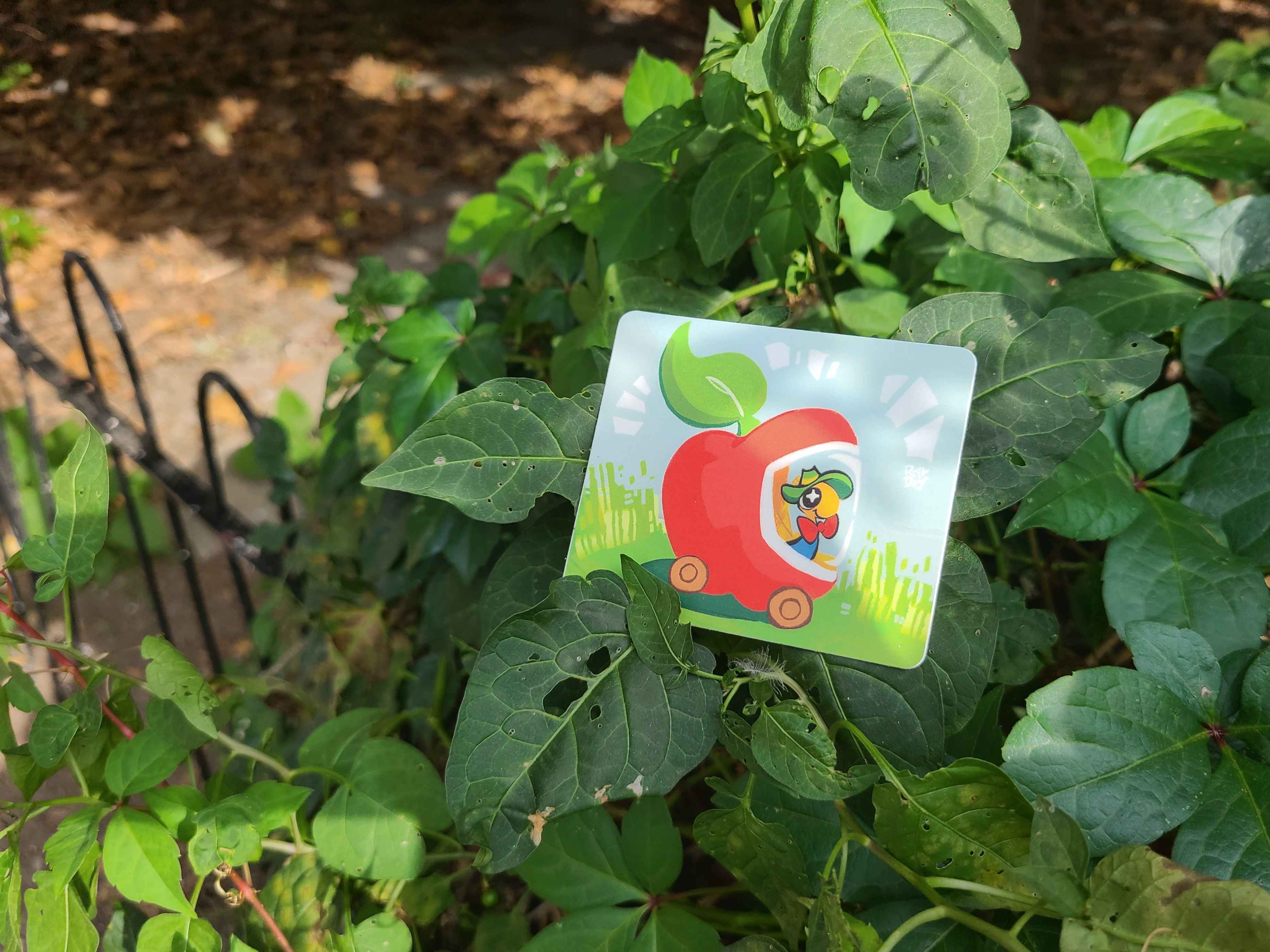 Wiley Worm matte sticker